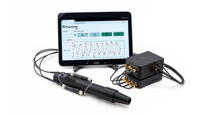 Mobiles Spirometer M3Spiro Rev03 zur Analyse der Lungenfunktion