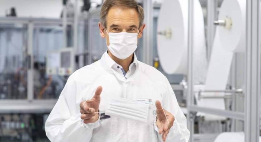 Bosch beginnt mit vollautomatischer Produktion von Mund-Nasen-Schutzmasken